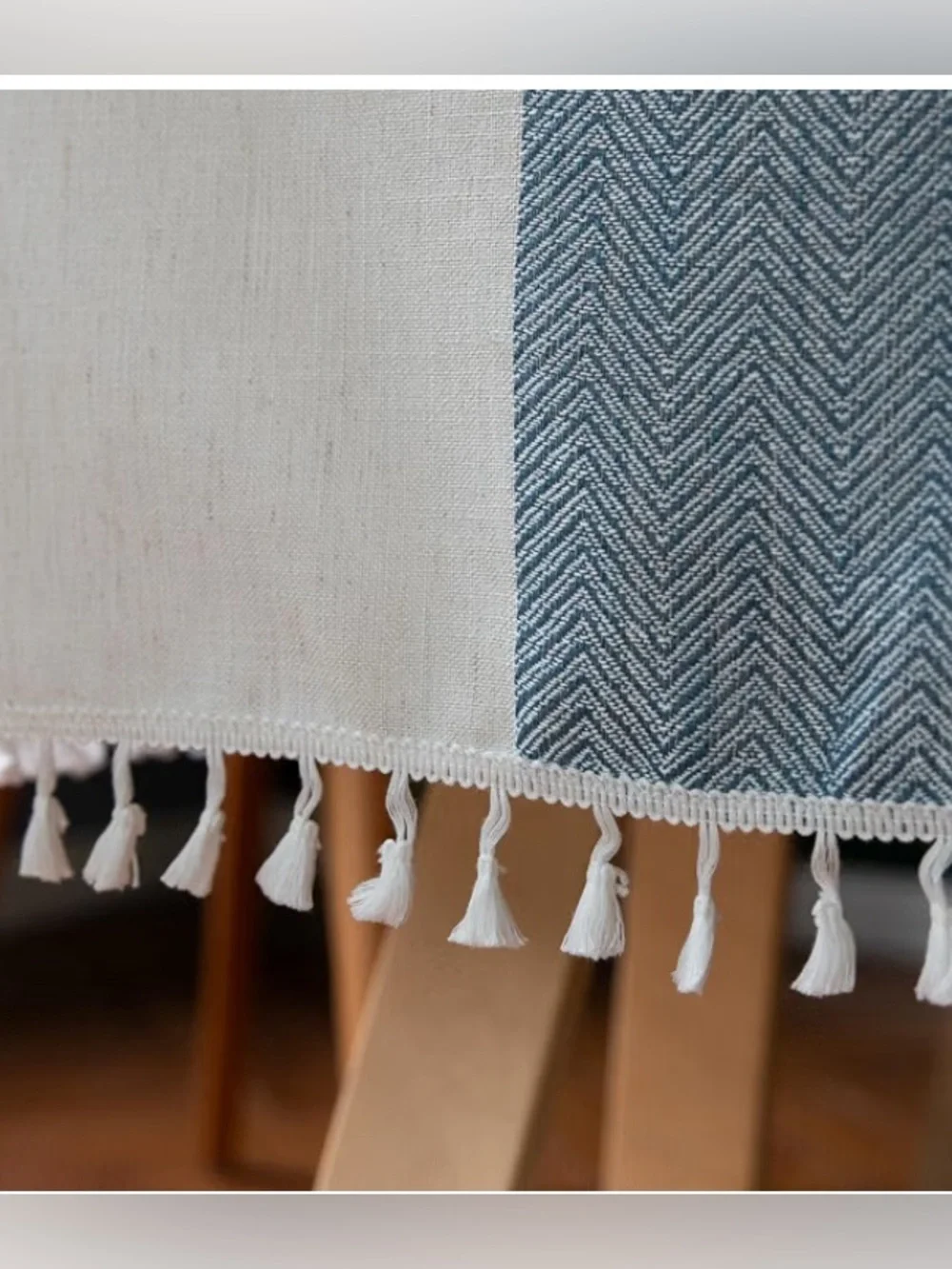 Cotton Linen Waterproof Farmhouse Tablecloth